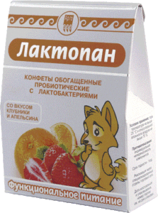 Конфеты обогащенные пробиотические «Лактопан», 70 г