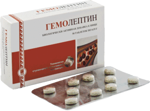 Концентрат пищевой «Гемолептин» таблетки, 50 шт